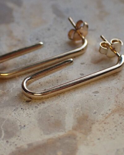 Paperlink Earrings - 9ct Gold