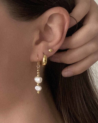 Ariel Pearl Earrings - 14K Gold Filled