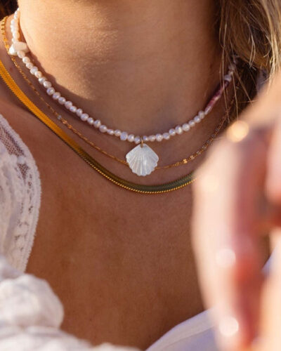 Lola Island Mother of Pearl Necklace - 14K Gold Filled