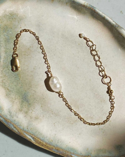 Purity Pearl Bracelet - 14K Gold Filled (18cm)