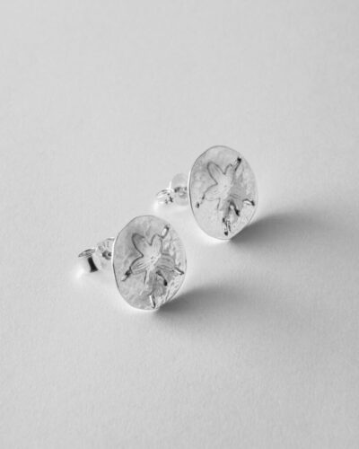 Sand Dollar Studs - Sterling Silver
