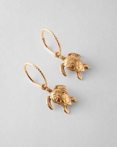 Turtle Earrings - 9ct Yellow Gold