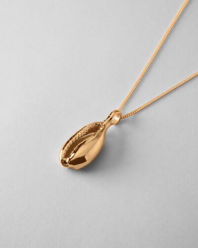 Large Cowrie Shell - 9ct Yellow Gold