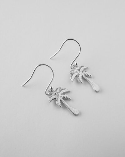 Palm Tree Earrings - Sterling Silver