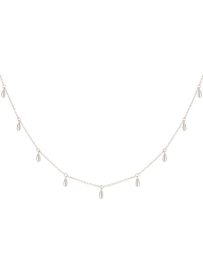 Tear Drop Choker - Sterling Silver