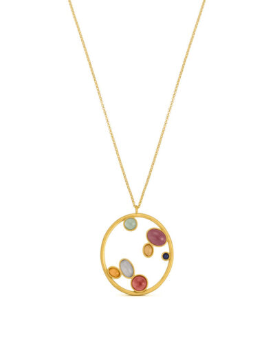 Joidart - Alegria - Gold Necklace with Murano Crytsals