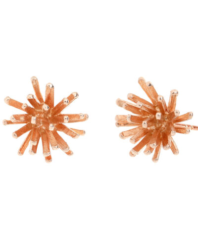 Spiky Stud Earrings - Rose Gold Plated