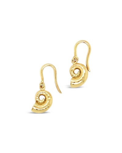 Spiral Shell Earrings - 9ct Yellow Gold