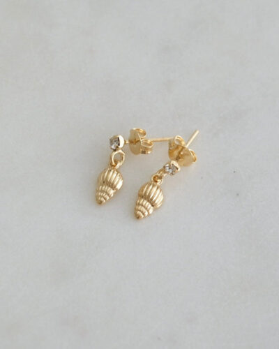 Seashells Elegance Earrings - 18K Gold Filled