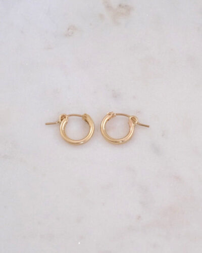 Huggie Hoops - 14K Gold Filled (13mm)