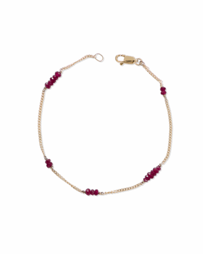 Ruby Chain - 9ct Yellow Gold