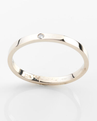 Lune Ring - 9ct Gold, Diamond