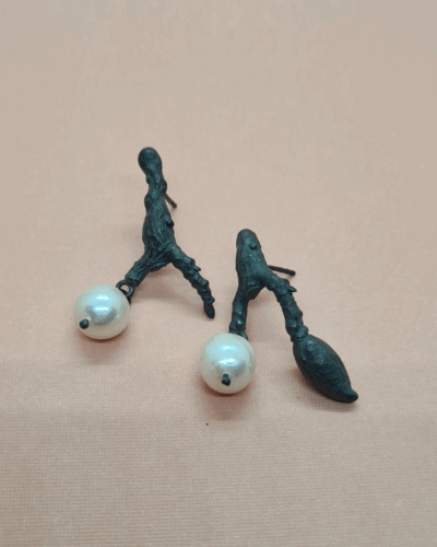 Magnolia Pearl Earrings - Sterling Silver