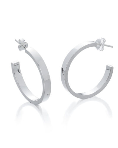 Libby Hoop Earrings - Sterling Silver