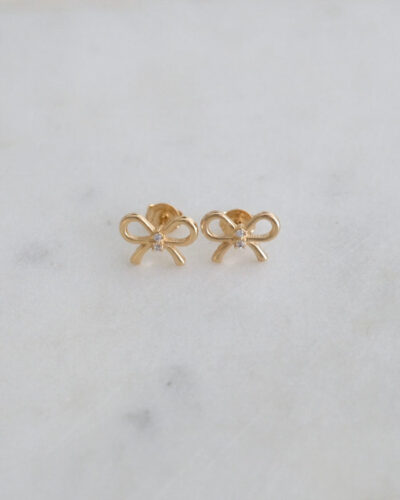 Bow Tie Studs - 18K Gold Filled