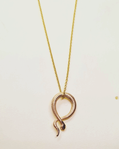 Snake Necklace - 9K Gold