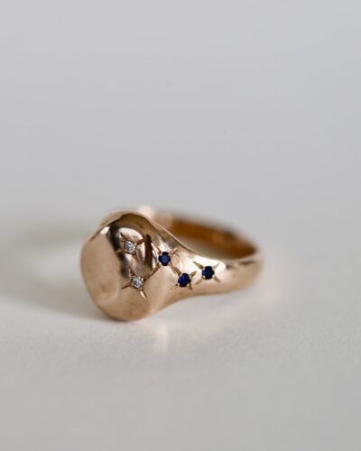 In the Stars Signet Ring - 9ct Rose Gold