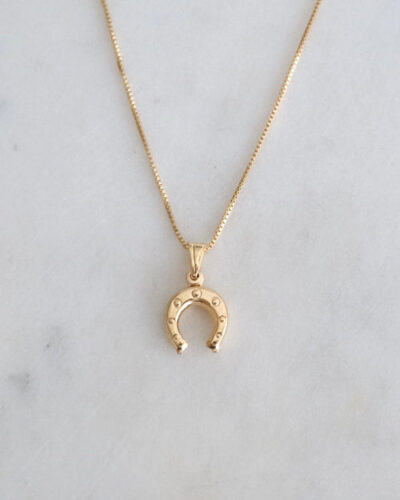 Horseshoe Necklace - 18K Gold Filled