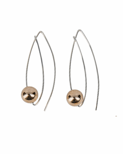 Nerida Silver & 9CT Gold Earrings
