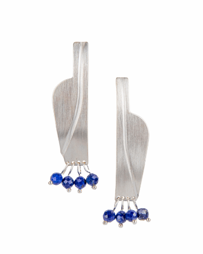 Ampohra Blue Earrings - Sterling Silver, Lapis Lazuli