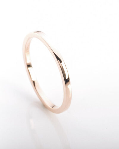Square Stacker Ring - 9ct Gold