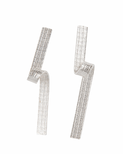 Cica Ribbon Earrings - Sterling Silver