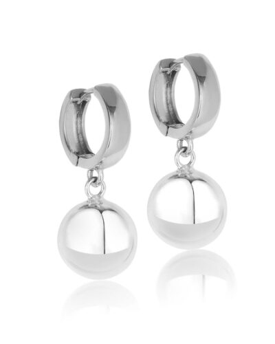 Emma Ball & Hoop Earrings - Sterling Silver