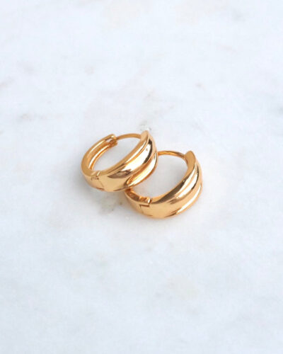 Bianca Hoop Earrings - 18K Gold Filled