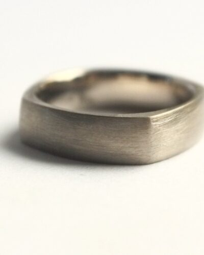 The Bastion Band - 9ct White Gold