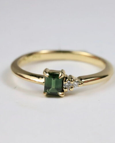 Artemis Ring - 9ct Gold, Sapphire & Diamond