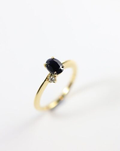 Bessie Ring - 9ct Gold, Sapphire & Diamond