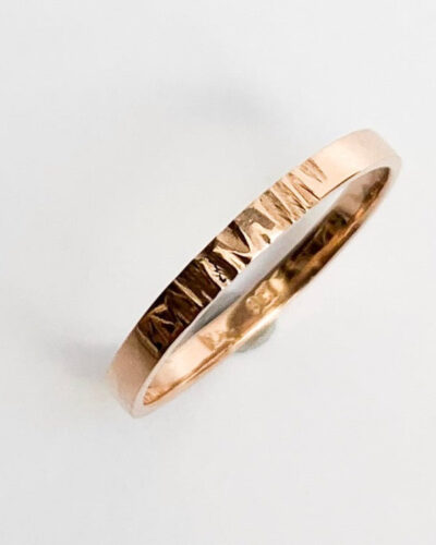 Ripples Fine Stacker Ring - 9ct Rose Gold