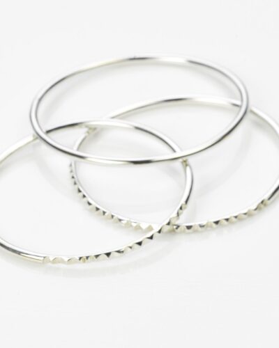 Round Bangle - Sterling Silver