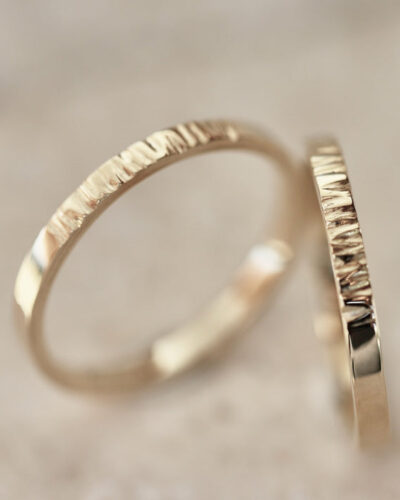 Ripples Fine Stacker Ring - 18ct Gold