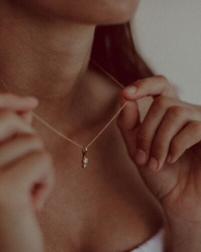 Amelie Pendant - 9ct Gold, Diamond