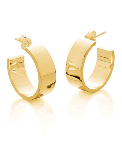 7mm Hoop Earrings - Gold Vermeil