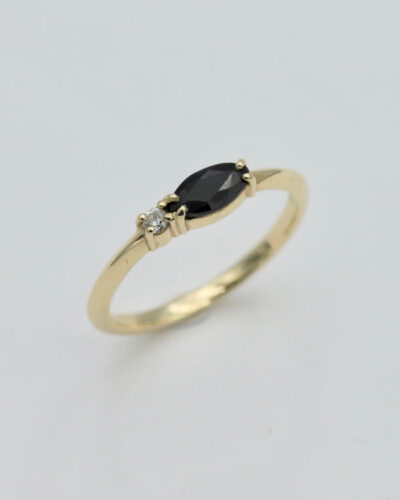 Loni Ring - 9ct Gold, Diamond & Sapphire