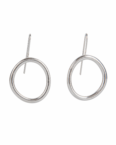 Loopy Hoop Earrings - Sterling Silver