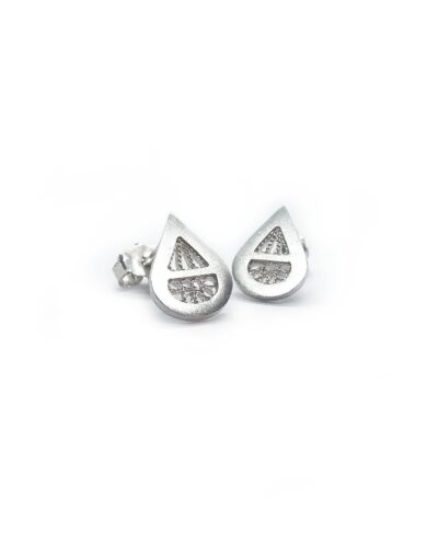 NEO Teardrop Studs - Sterling Silver