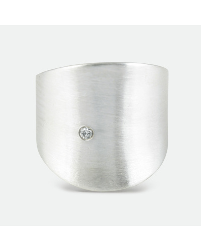 Titan Diamond Ring - Sterling Silver