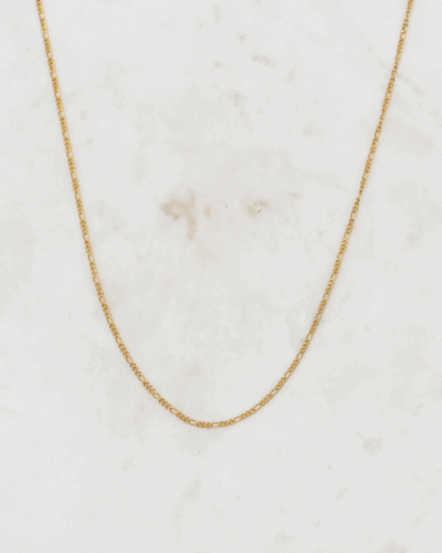 Thin Figaro Necklace (20 inch / 50cm) - 18K Gold Filled