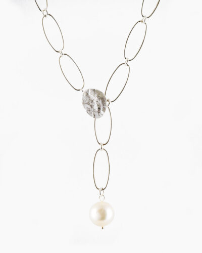 Clio Pearl Necklace - Sterling Silver