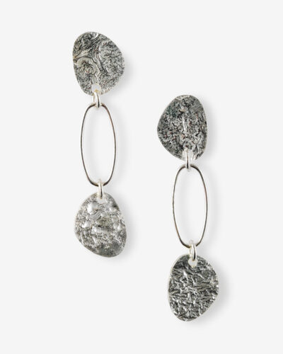 Clio Link Earrings - Sterling Silver