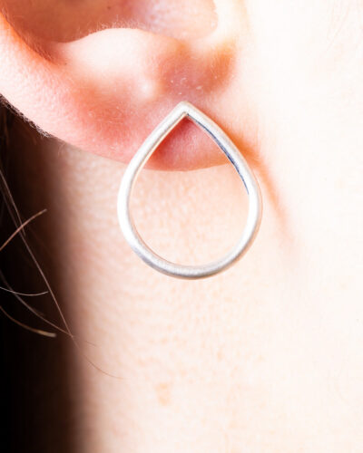 Teardrop Studs - Sterling Silver (Small)