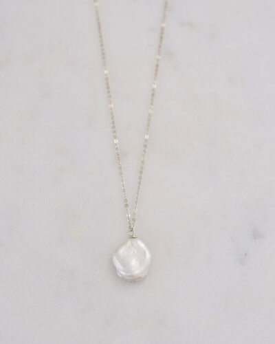 Keshi Pearl Necklace - Sterling Silver