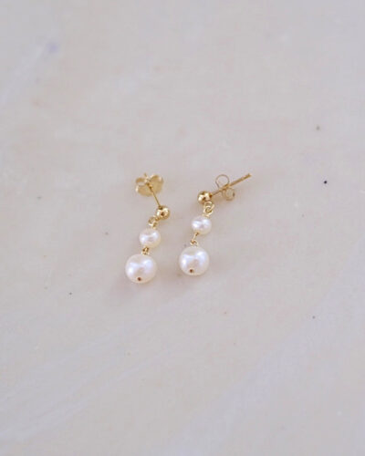 Pearl Odango Earrings - 14K Gold Filled