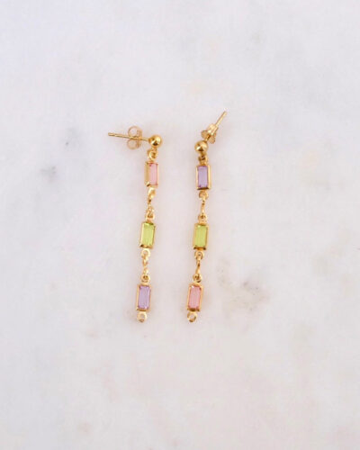 Daria Gold Stud Earrings - 18K Gold Filled