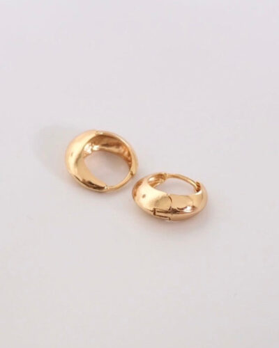Agnes Hoop Earrings - 18K Gold Filled