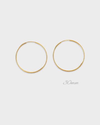 Medium Infinity Hoops (30mm) - 14K Gold Filled