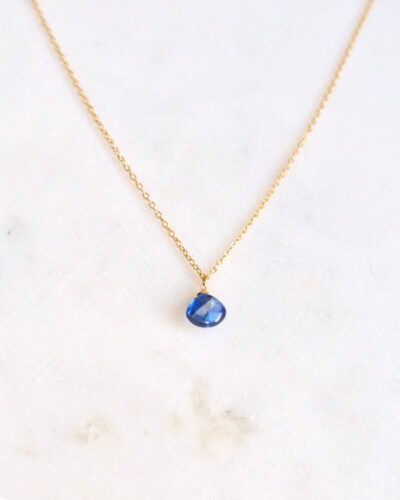Kyanite Drop Necklace - 14K Gold Filled